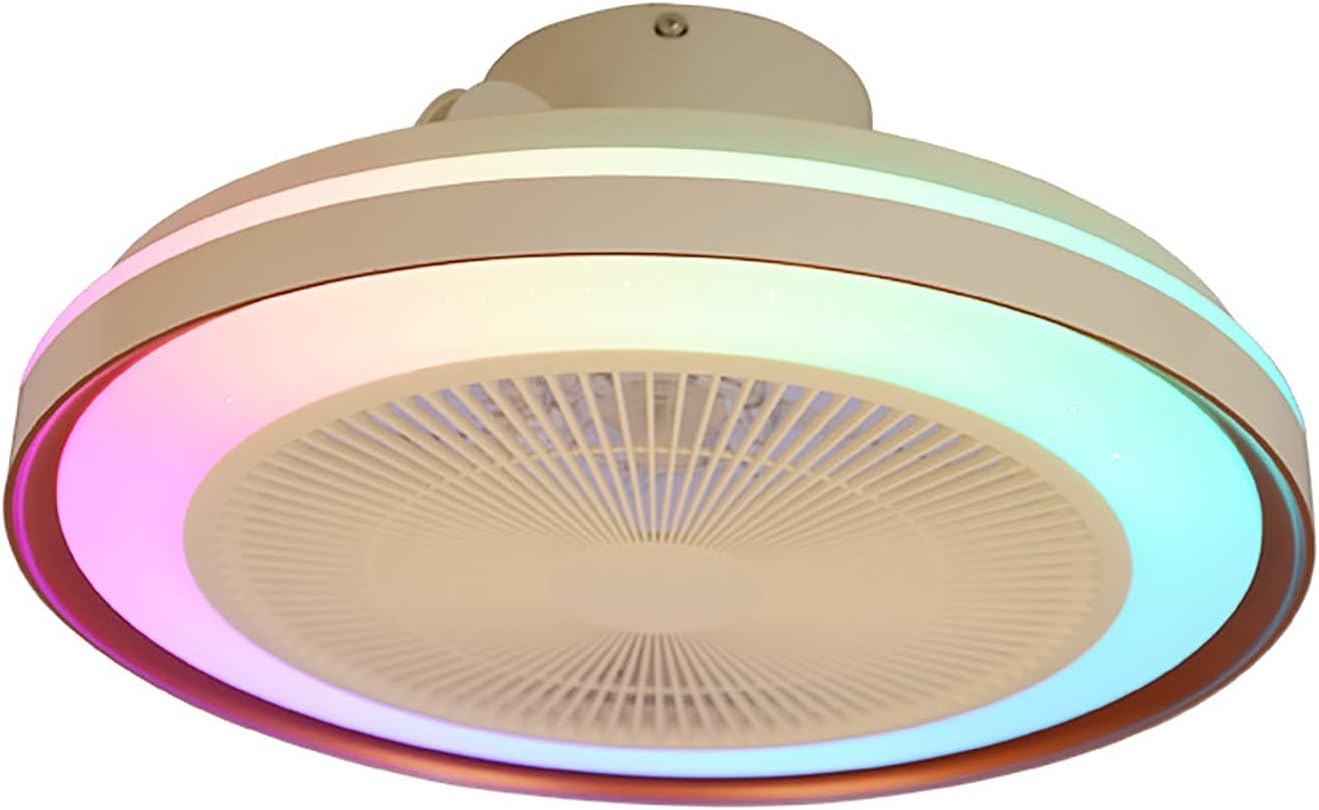 YUEGOO Ceiling Fans with Lamps,Ceiling Fans with Lights and Remote with Bedroom Silent Mute Ceiling Fan with Led Light App Cheap Dimmable Modern 60W Ceiling Fans with Lights