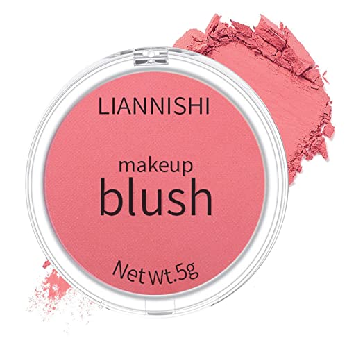 Single Color Blush Powder Face Blush Palette Matte Blush Makeup High Pigment Blush Lightweight Long-Lasting Colorful Blush Powder Makeup(09 # Tomato Red) #TOP5