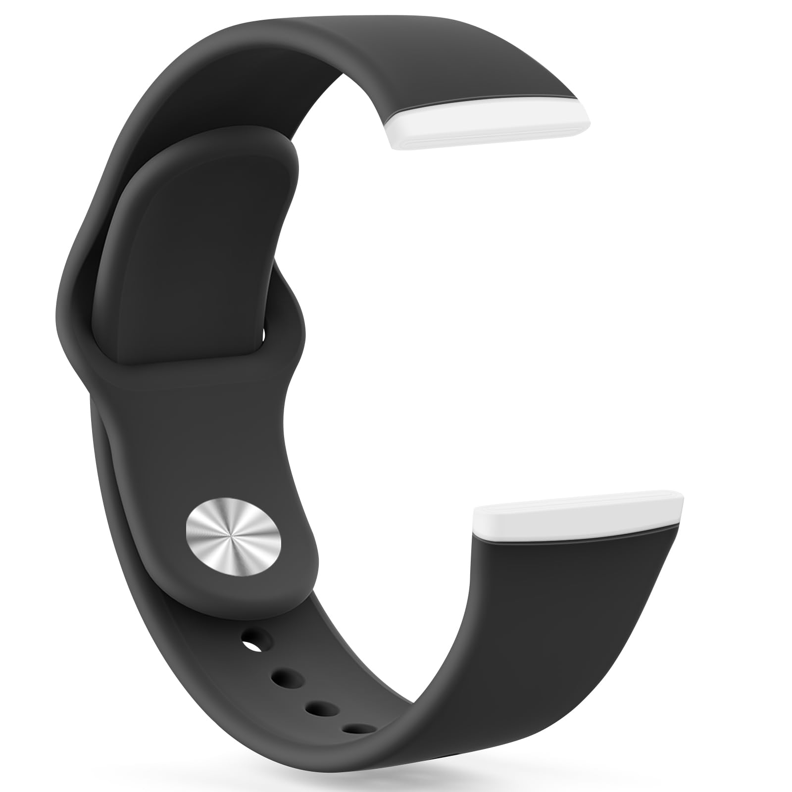 Tobfit Silicone Band for Fitbit Versa 3 4 Fitness Tracker,Soft Sport Strap for Fitbit Sense Fitness Tracker (Watch Not Included), Adjustable Wristband with Metal Buckle for Men Women-image-31