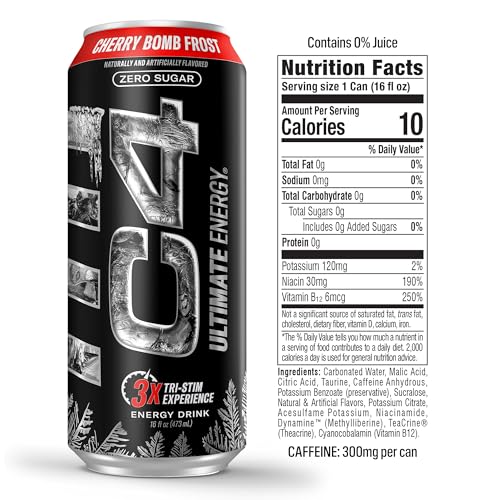 image for Cellucor C4 Ultimate | Pre Workout Sugar Free Energy Drink | Tri-Stim 