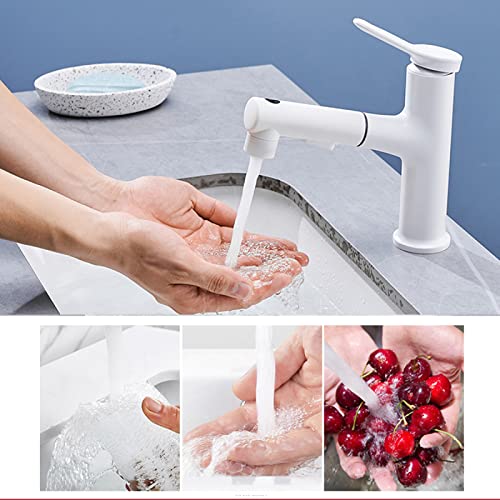 Mitigeur extractible de lavabo gris résolvant le rinçage difficile de la vasque - 8