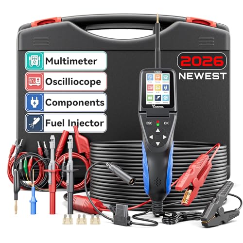 Image of Automotive Power Circuit Probe Tester Kit VDIAGTOOL V500, 9-30V Car Electric Circuit Tester, Short /Open Circuit Finder, Oscilloscope /Multimeter /Injector /Relay Tester, Component /Fuse /Trailer /AC /DC Test