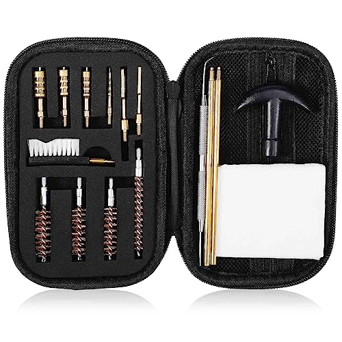 UrbanX Universal Handgun Cleaning kit for Beretta Px4 Storm .40 S&W Pistol Cleaning Kit Bronze Bore Brush and Metal Bronze Jags Tips with Zippered Compact Case