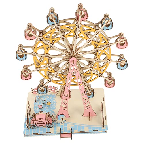 Jeu de puzzle éducatif roue en bois Kisangel à offrir pour un anniversaire créatif