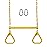 Jungle Gym Kingdom Swing Sets for Backyard, Monkey Bars & Swingset Accessories - Set Includes 18 Trapeze Swing Bar & 48 Heavy Duty Chain with Locking Carabiners - Outdoor Play Equipment (Yellow)