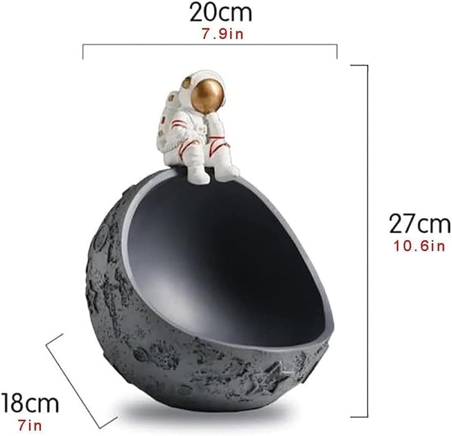 キーボウル 宇宙飛行士 置物 キートレイ 多機能 ホームデコレーション キー ジュエリー オーガナイザー トレイ イヤリング キャン
