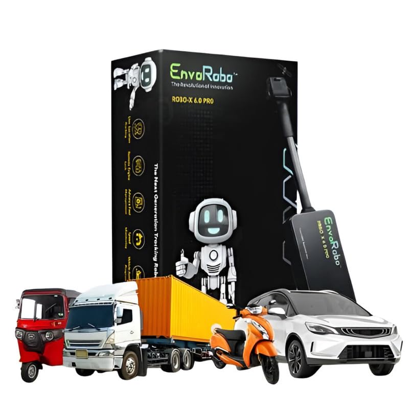 EnvoRobo Advanced GPS Tracking Device | Real-Time Vehicle & Asset Tracker with Global Positioning Pack of 1