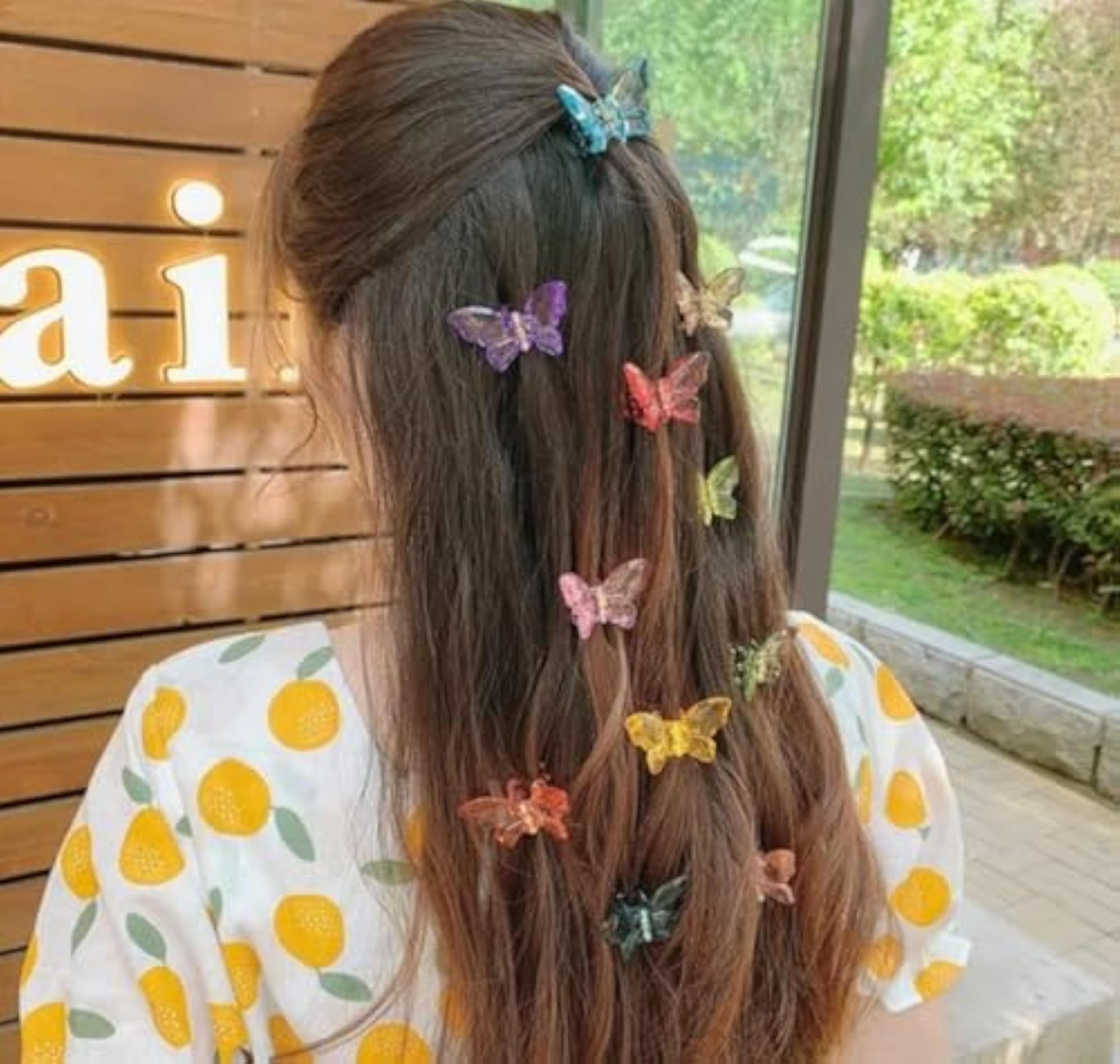 Multi Colored Butterfly Hair Clips, Pack of 12