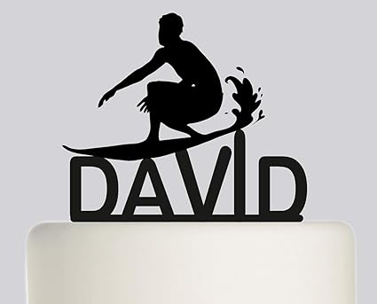 Gateau D Anniversaire Topper Planche De Surf Gateau De Votre Nom Sur Mesure Decoration Pour Gateau Joyeux Anniversaire Personnalise Avec Votre Nom Amazon Fr Cuisine Et Maison