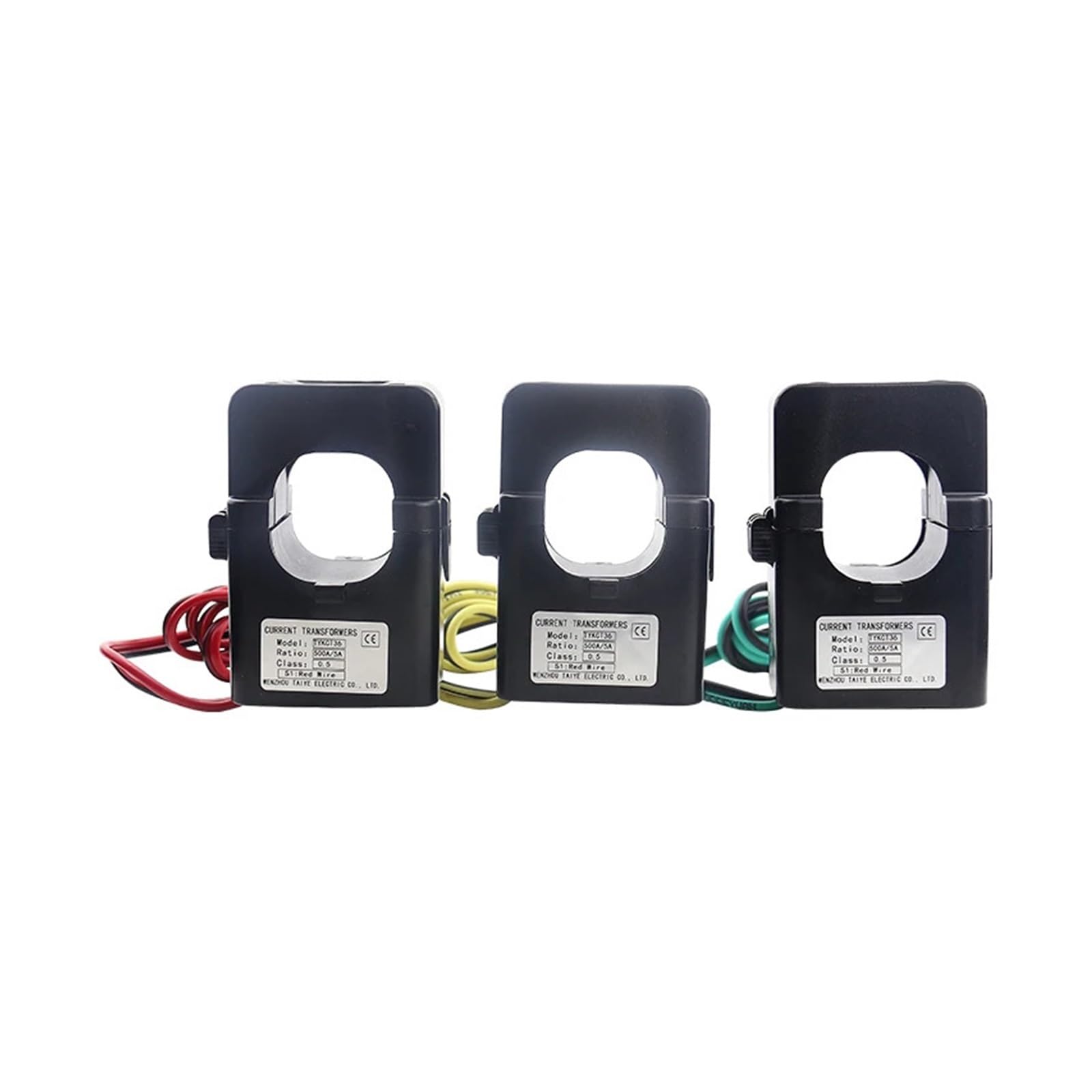 RLZQSGOT 3PCS Split core Current Transformer KCT-36 Current Sensor 100A 200A 250A 300A 400A 500A 600A mini Current Transformer(3PCS 400A)