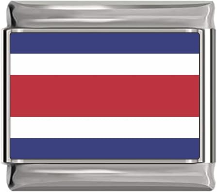 NewCharms Costa Rica Flag Italian Charm