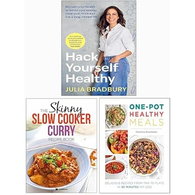 Hack Yourself Healthy, The Skinny Slow Cooker Curry Recipe Book & One Pot Healthy Meals 3 Books Collection Set
