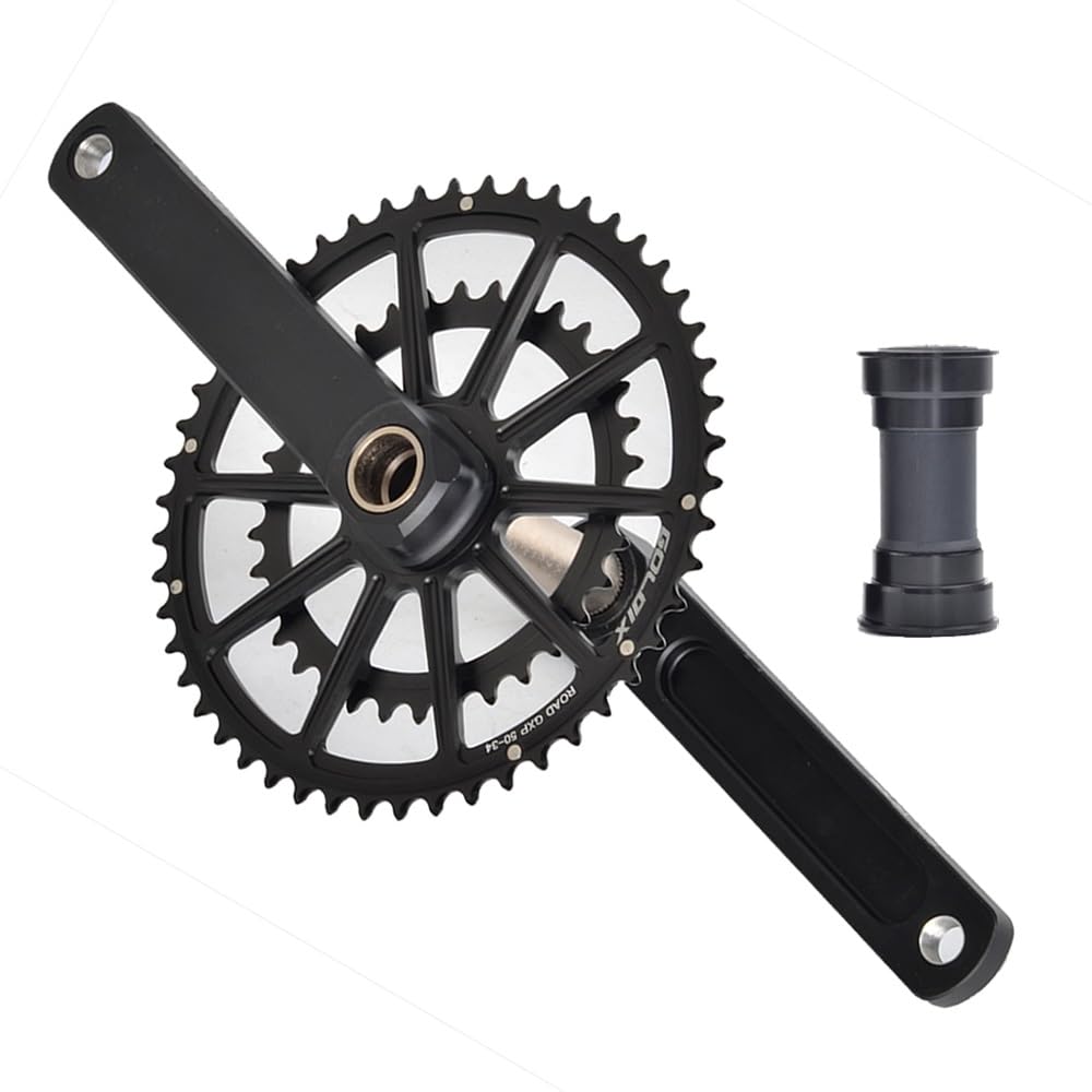 GXP MTB rower szosowy zestaw korbowy 165 mm 170 mm 172,5 mm 175 mm podwójna tarcza łańcuchowa 50-34T 52-36T 53-39T ultralekka korba z dolnym wspornikiem