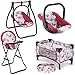Litti Pritti 4 Piece Set Baby Doll Accessories - Includes Baby Doll Swing, Baby Doll High Chair, Doll Pack N Play, Baby Doll Carrier - 18 inch Doll Accessories for 3 Year Old Girls and Up