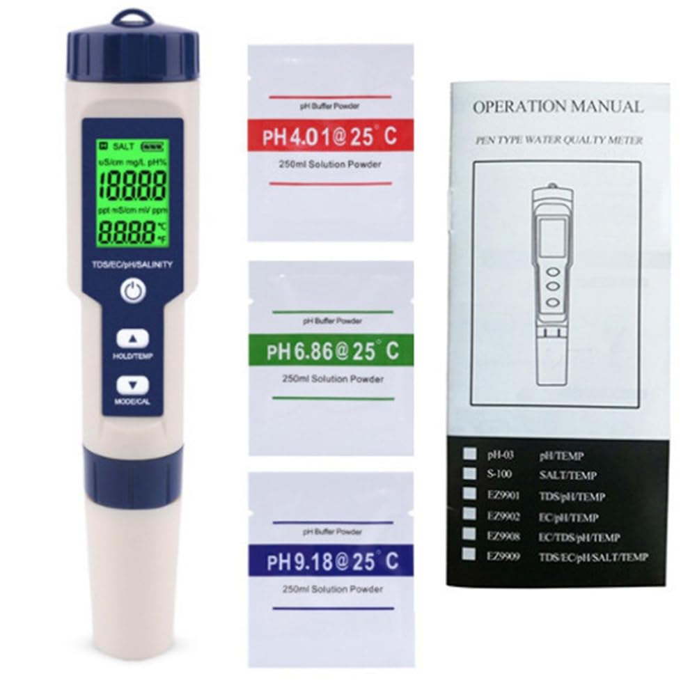 Aundhegrtt As Shown Water Quality Tester Digital Water Quality Tester For Saltwater Pool, Spa & Aquarium