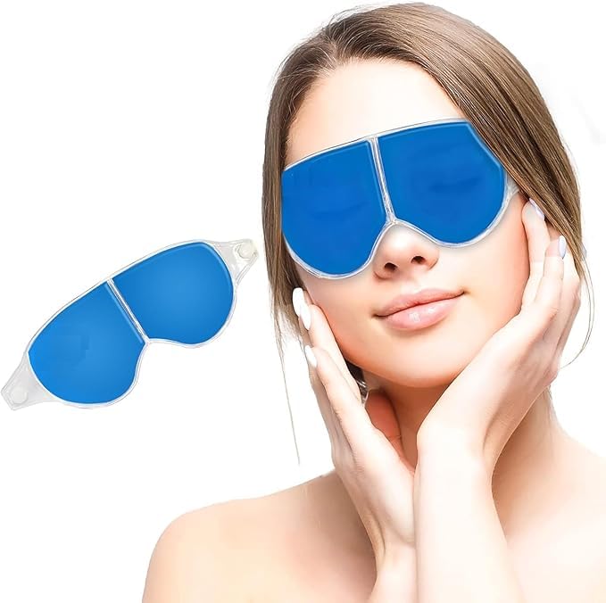 Combo Cooling Gel Relaxing Cool face mask & Cooling Relaxing Eye Mask for Suitable for All Family Members Face Eye Mask