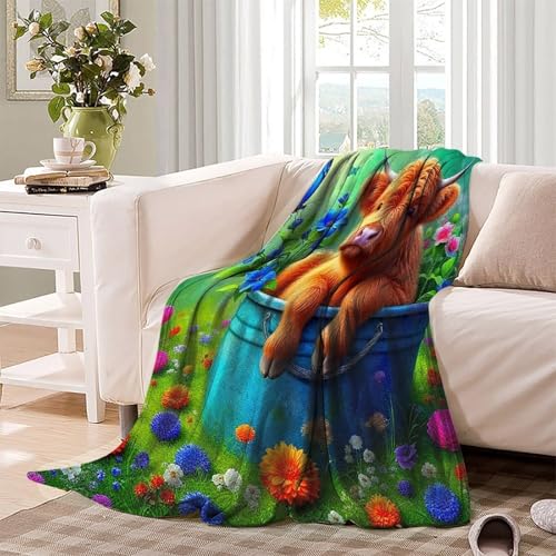 Couverture de lit en microfibre chaude 200x230 jeté de canapé doux - 4