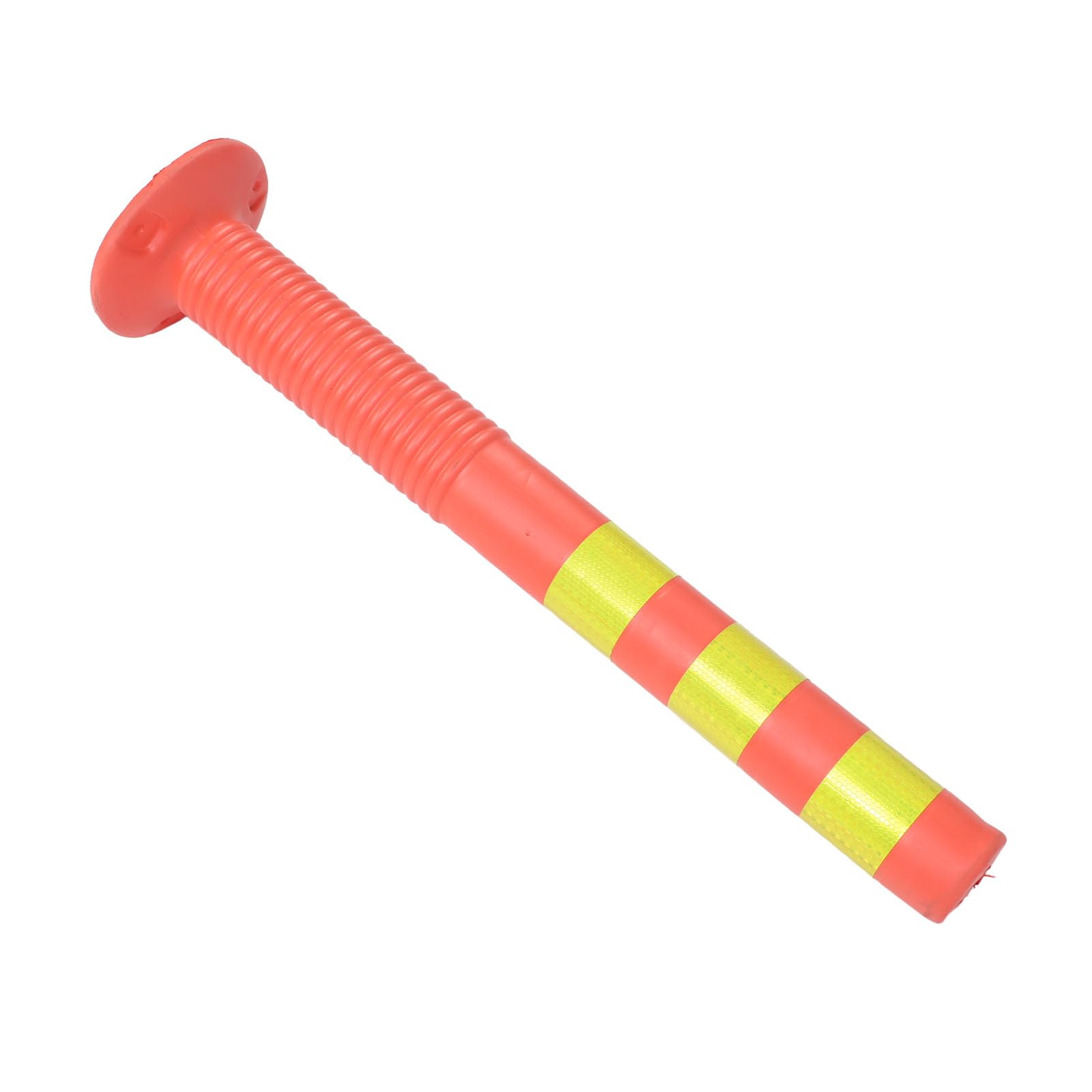 Bolardo de seguridad reflectante de 75 cm, poste de advertencia elástico, barrera de tráfico flexible con soporte de cadena, señalización de calle para una mayor visibilidad