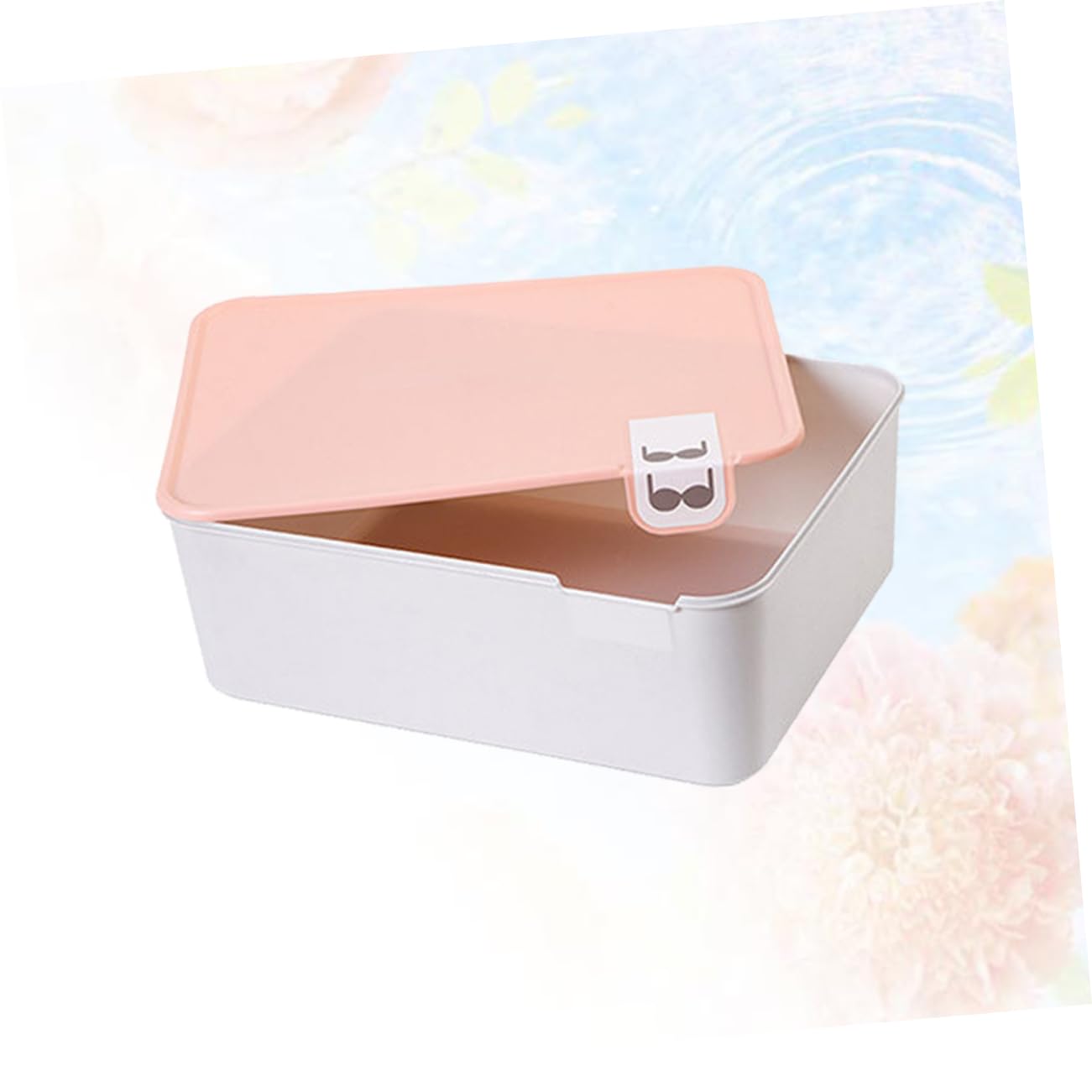 Scatola Porta Intimo con Coperchio Segnalato in Pp Rosa per Cassetto