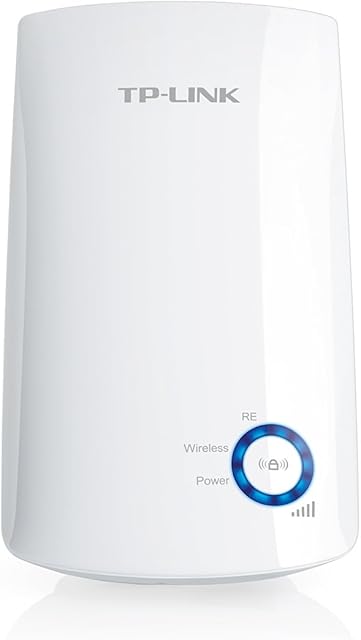 TP-Link TL-WA854RE 300 Mbps Universal Wall Plug Wi-Fi Range Extender/Wi-Fi Booster/Hotspot, WPS Function, Easy Configuration, UK Plug - White