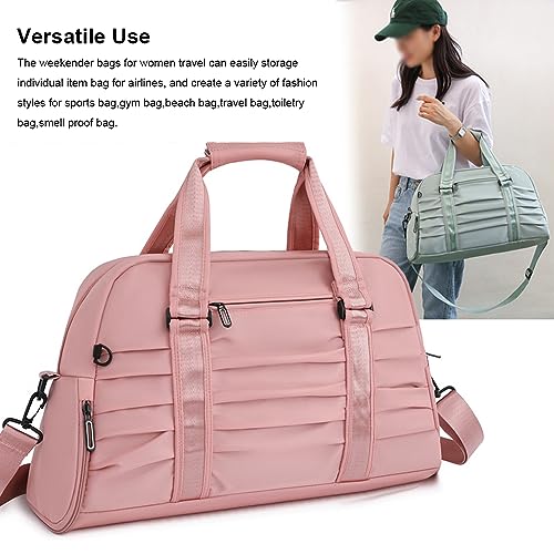 Domary Bolsa de viagem de grande capacidade para mulheres, homens, à prova d'água, durável, bolsa d