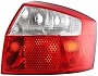 Evan-Fischer Tail Light Lens and Housing Compatible with 2002-2005 Audi A4 Quattro Base Model Sedan Passenger Side