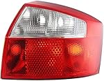 Evan-Fischer Tail Light Lens and Housing Compatible with 2002-2005 Audi A4 Quattro Base Model Sedan Passenger Side