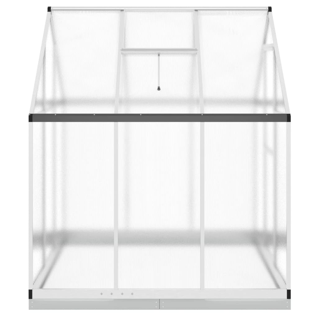 Homgoday Telaio Serra con Base Argento 169x169x202 cm in Alluminio, Serra da Giardino, Serra Orto Serra da Balcone Serra per Orto Serra per Piante