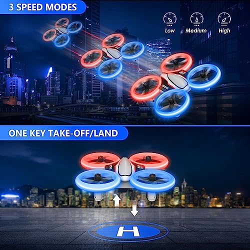 Mini Drone For Kids, Christmas Cool Toys Gifts For Boys Girls With Led Light, Portable Indoor Rc Quadcopters, Small Remote Control Drone Flying Toys For Teen Boys Girls Beginners #TOP4