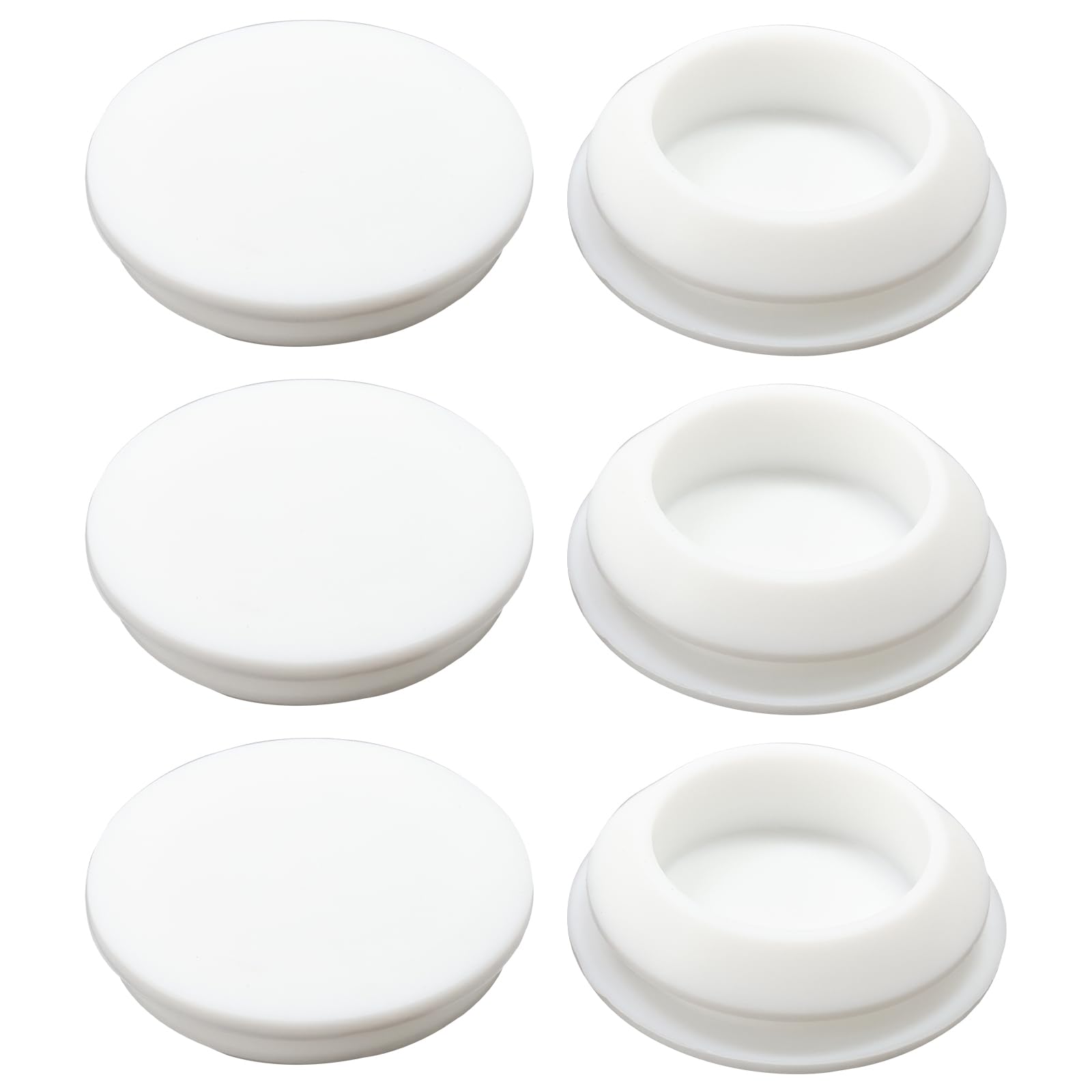 6 Pcs 30mm Silicone Rubber Plugs for 30-33 mm (1-3/16"-1-5/16") Round Holes