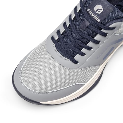 Image of FitVille Extra Wide Pickleball Tennis Shoes Men for Hard or Clay Court | Racquetball, Squash, Badminton, Breathable, Comfortable, Cushioning, Arch Support