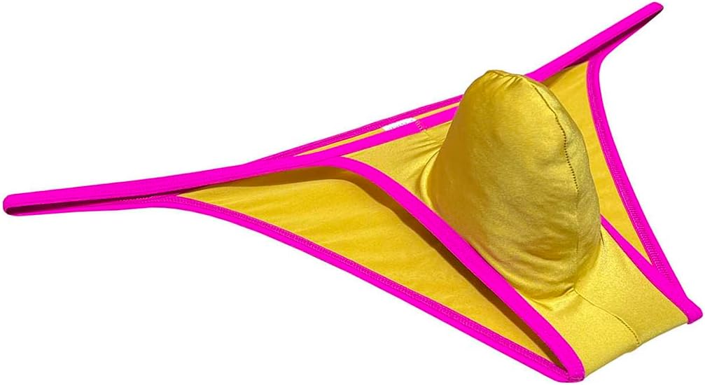 Mens Ultra Tiny Bikini Briefs Underwear Male Contour Pouch Cheeky Briefs Open Side Ice Silk Underpants Sheer Bottoms - Image 6