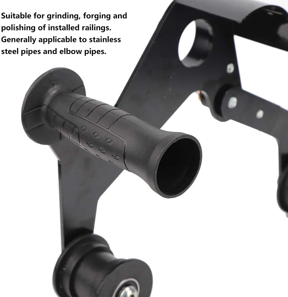 Polisher Machine for Stainless Steel High Molecular Driving Wheel 360-Degree Polishing Grinding Tool Compatible with Pipes Elbows and Railings Hardware Accessory Hand Tool