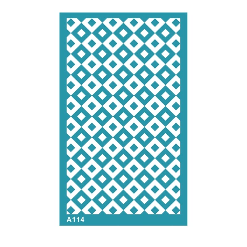 Clay Silk Screen Stencils Reusable Silkscreen Print Tool for Wall Paper Fabric Plate Jewelry Earring Making DIY 3.5x6In Silk Screen Stencils