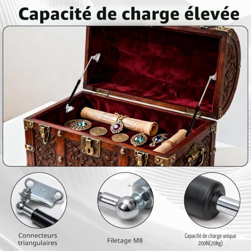 Vérin hydraulique 380mm pour stopper les couvercles lourds - 4