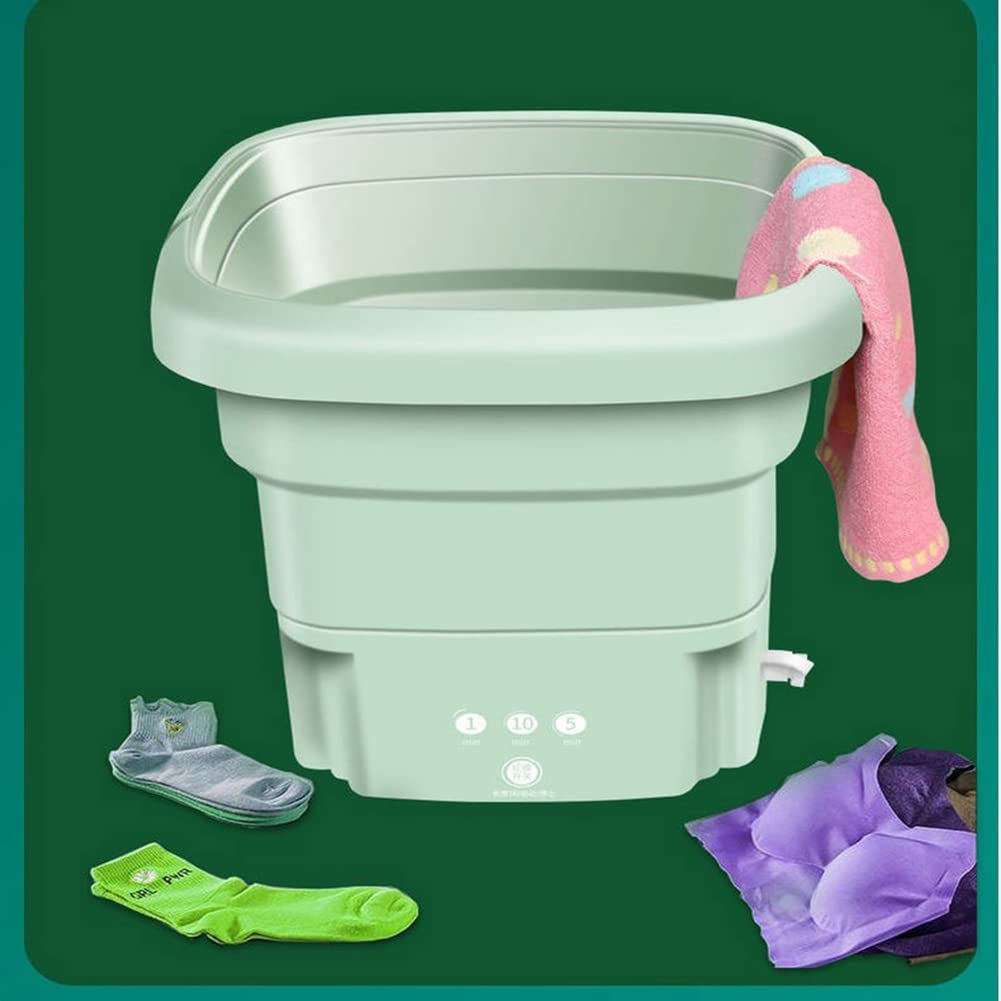 Machine à Laver Portable Mini-Lave-Linge Nettoyant Les Chaussettes de Lavage Semi-Automatiques à LumièRe Bleue pour Appartement Voyageant Prise UE-A