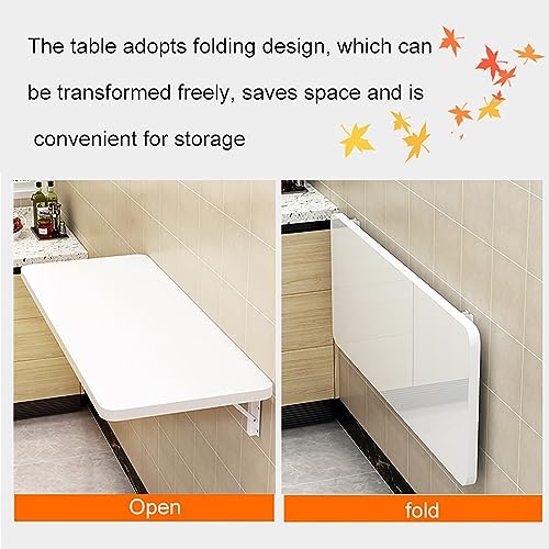 Table pliante murale bureau rabattable et meuble gain de place 70kg - 5