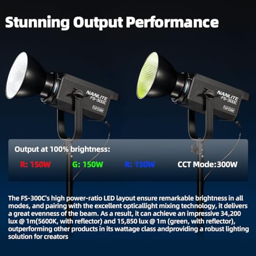 Image of NANLITE FS-300C 300W RGB Continuous Video Light