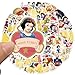 50Pcs Mixed Cartoon Disney Snow White Stickers Gifts for Kids Girl Laptop, Cute Waterproof Vinyl Cartoon Decal for Teen Water Bottle Bike Guitar Phone Skateboard Luggage (Snow White)
