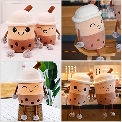 STOBOK Desenhos Animados Bolha Chá Almofada de Pelúcia Cute Pelúcia Pérola Leite Chá Bolha Almofada
