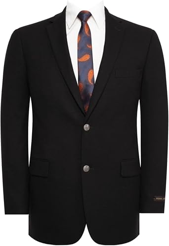 Mens Blazer Classic Fit Stretch Suit Jacket Big & Tall | 2-Button Design Suitable for Office Wear, Business Casual, Weddings, Parties, Dinners and Formal Occasions