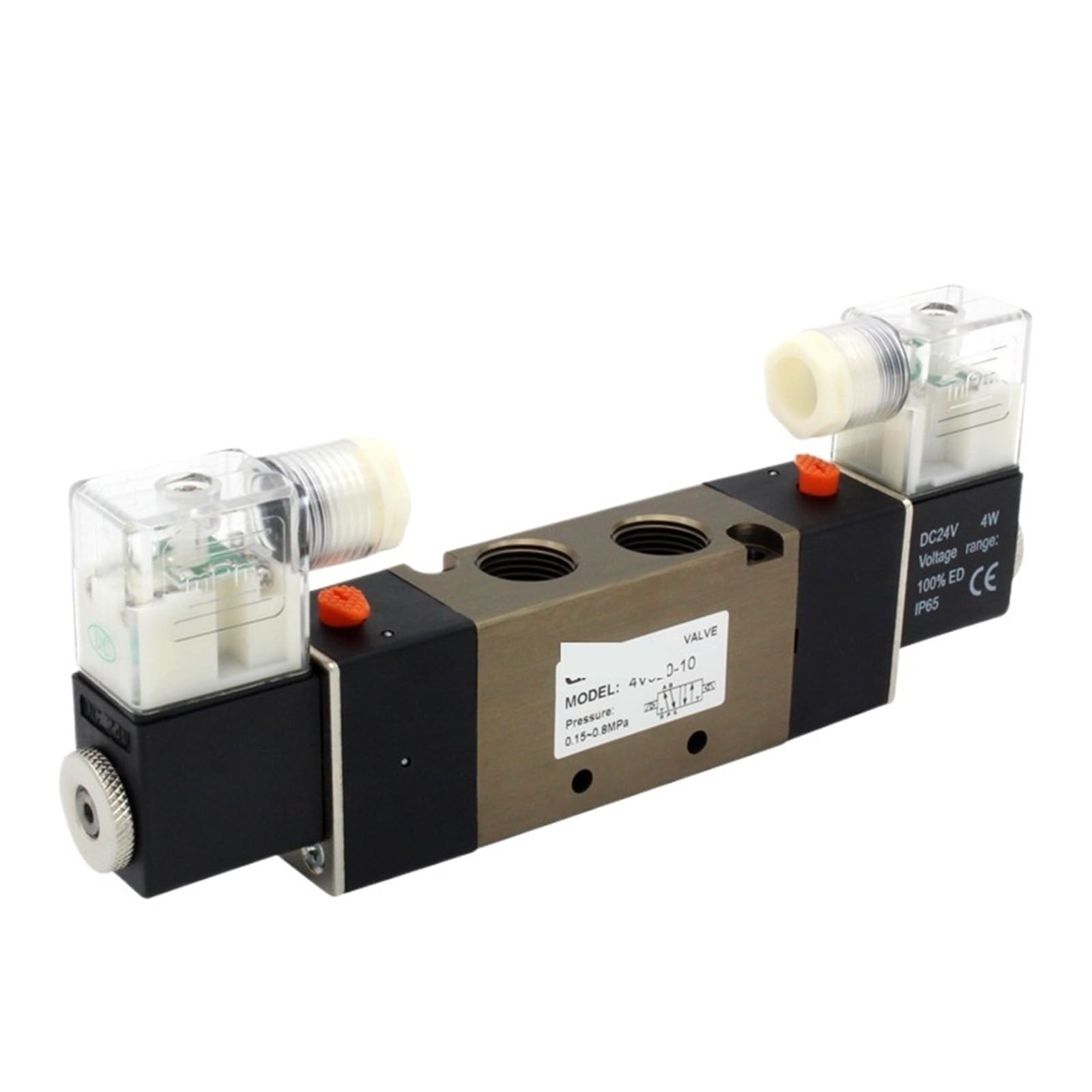 Electroválvula neumática 4V320-10 de 5 vías y 2 posiciones para control de aire