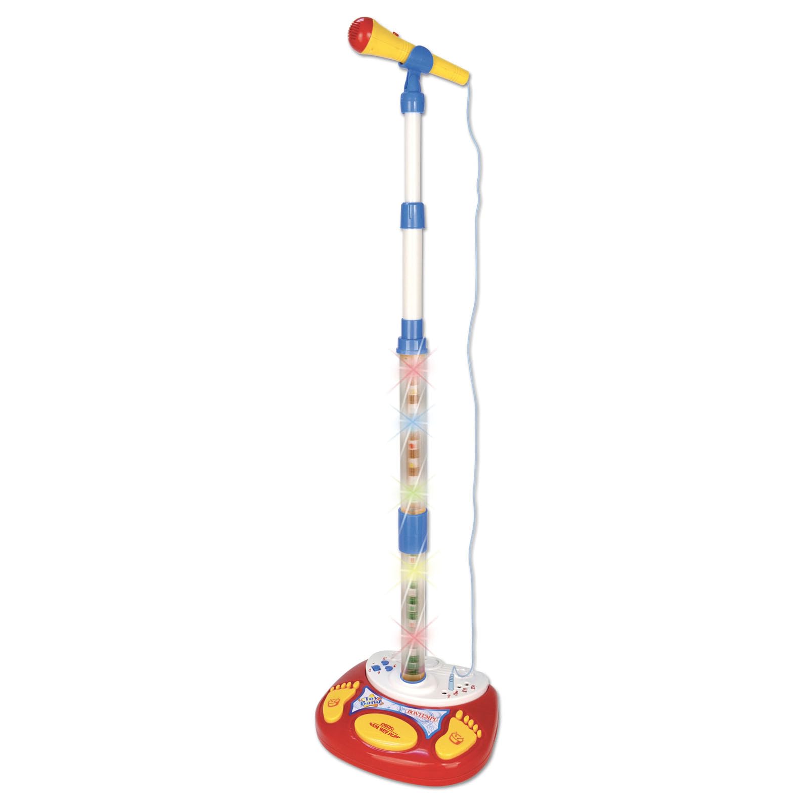 Bontempi | LightStage Mic - Microfono da Palco con Luci per Esibizioni Scintillanti, 280x240x1230 mm