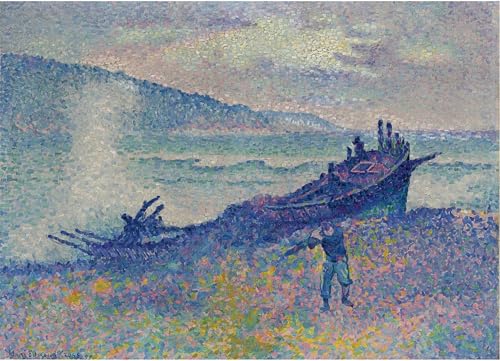 Impression Tableaux Graffiti Art Mural Naufrage Henri Edmond Cross finition premium