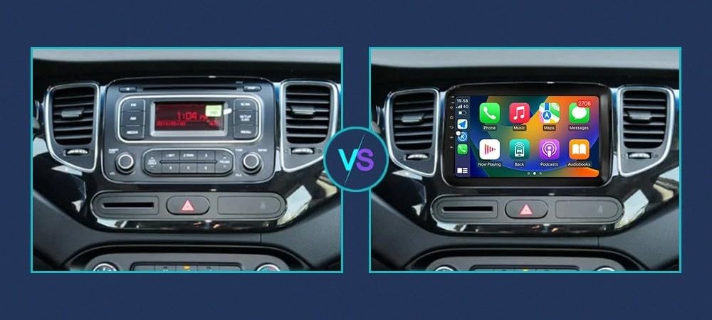 Odtwarzacz Multimedialny 2-Din dla Honda Jazz 1 GD LHD 2001-2008 Bezprzewodowe Carplay I Android Auto, Pojemnościowy Ekran Dotykowy, Nawigacja Gps Radio Fm Z, 8 Rdzeń 6G+128G