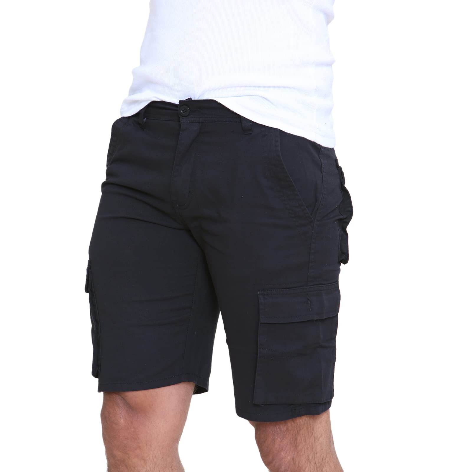 Westace Men's Black - Afs Chino Camo Shorts Cargo Combat Army Half Pant Work Wear Camouflage 100% Cotton Chino Shorts[, 34]