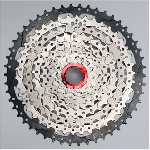 goucrro Bike Cassette 9-Speed Cassette 11-32T, 11-36T, 11-40T, 11-42T, 11-46T, 11-50T Bicycle Cassettes & Freewheels Fit Mountain Bike, Road Bicycle Cover