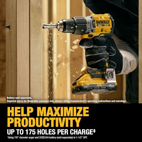 DEWALT 20V MAX XR® Brushless Cordless 1/2 in. Hammer Drill (Tool Only) (DCD806B) - image 8
