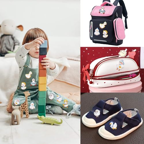 8 Pieces Sew on Patches T-Shirt Iron-On Patches Kids Embroidery Patches Duck Clothing Patches Applique Patches for Decorating or Repairing Clothes - Image 4