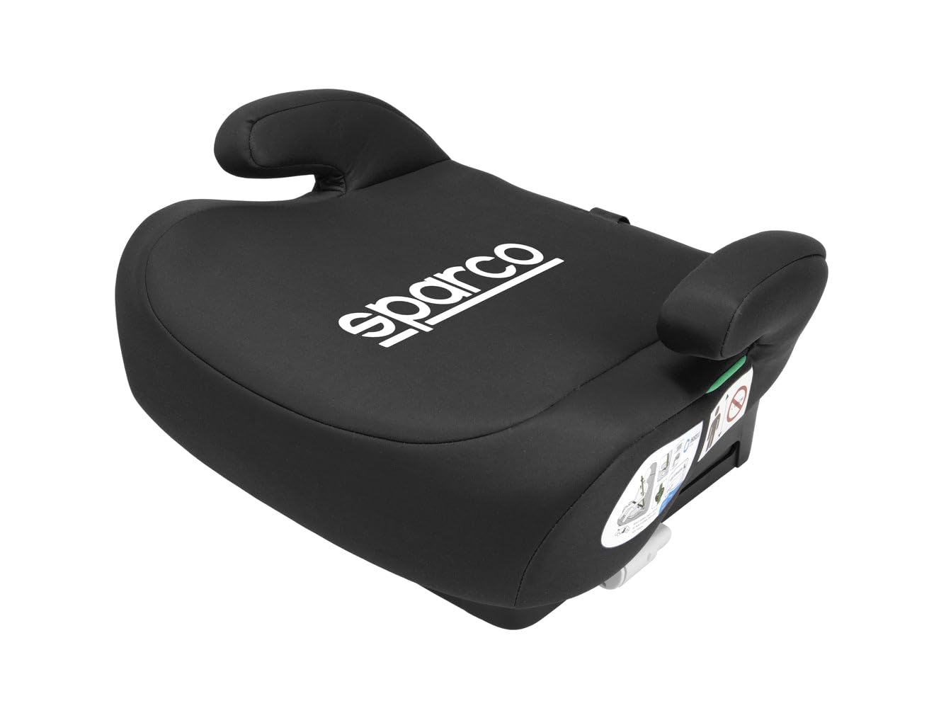 Réhausseur Auto Bas Enfant Sparco ISOFIX i-Size ECE R129 – 125 à 150 cm – Groupe 3 – Siège Voiture Sécurisé – Fixation ISOFIX – Assise Confortable – Housse Lavable – Coloris Noir